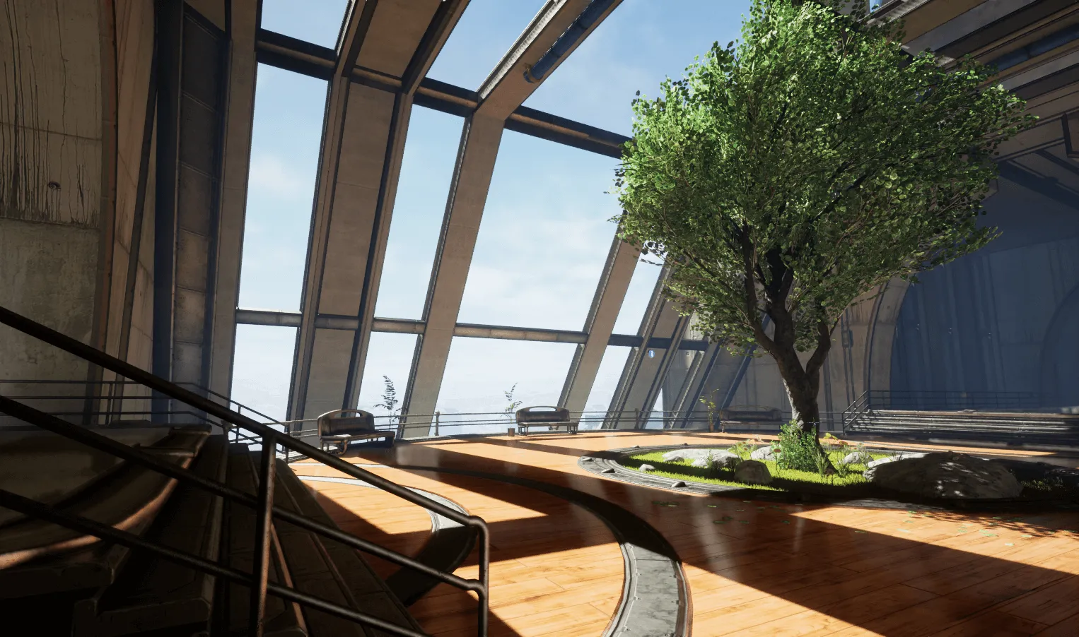 Escena con Suavizado de Bordes (Anti-Aliasing) ON