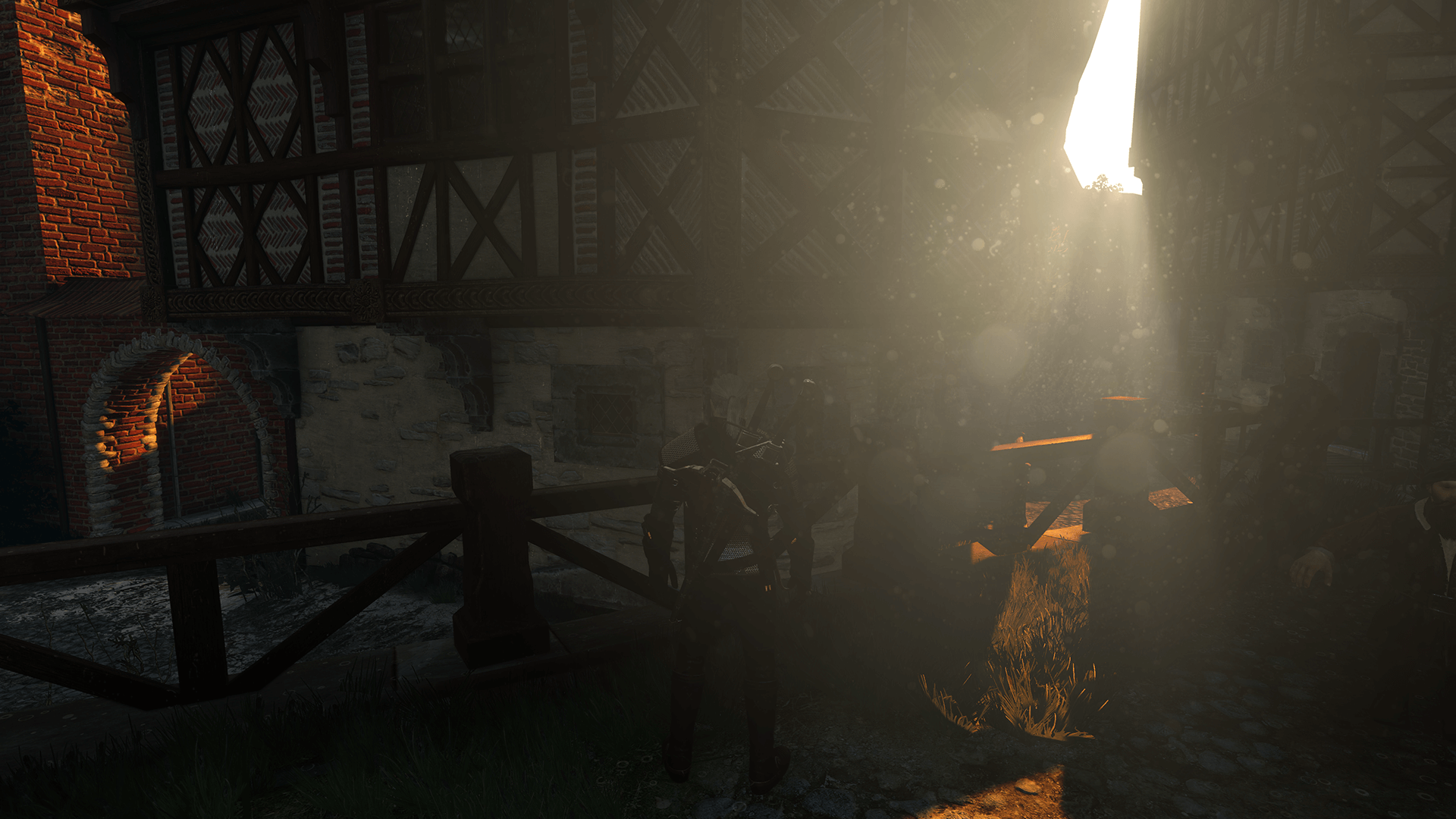 Escena con Ejes de luz (Light Shafts) ON